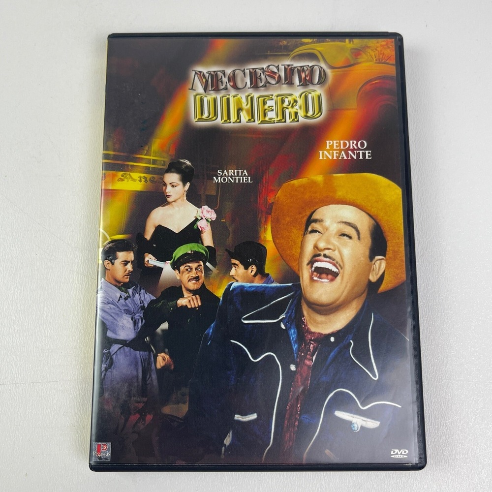 Necesito Dinero‎  1951 DVD Pedro Infante Sarita Montiel Comedia Spanish Mexico